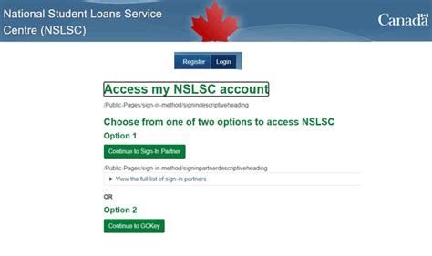 nslsc sign in canada.